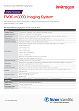 EVOS™ M3000 Spezifikationsblatt